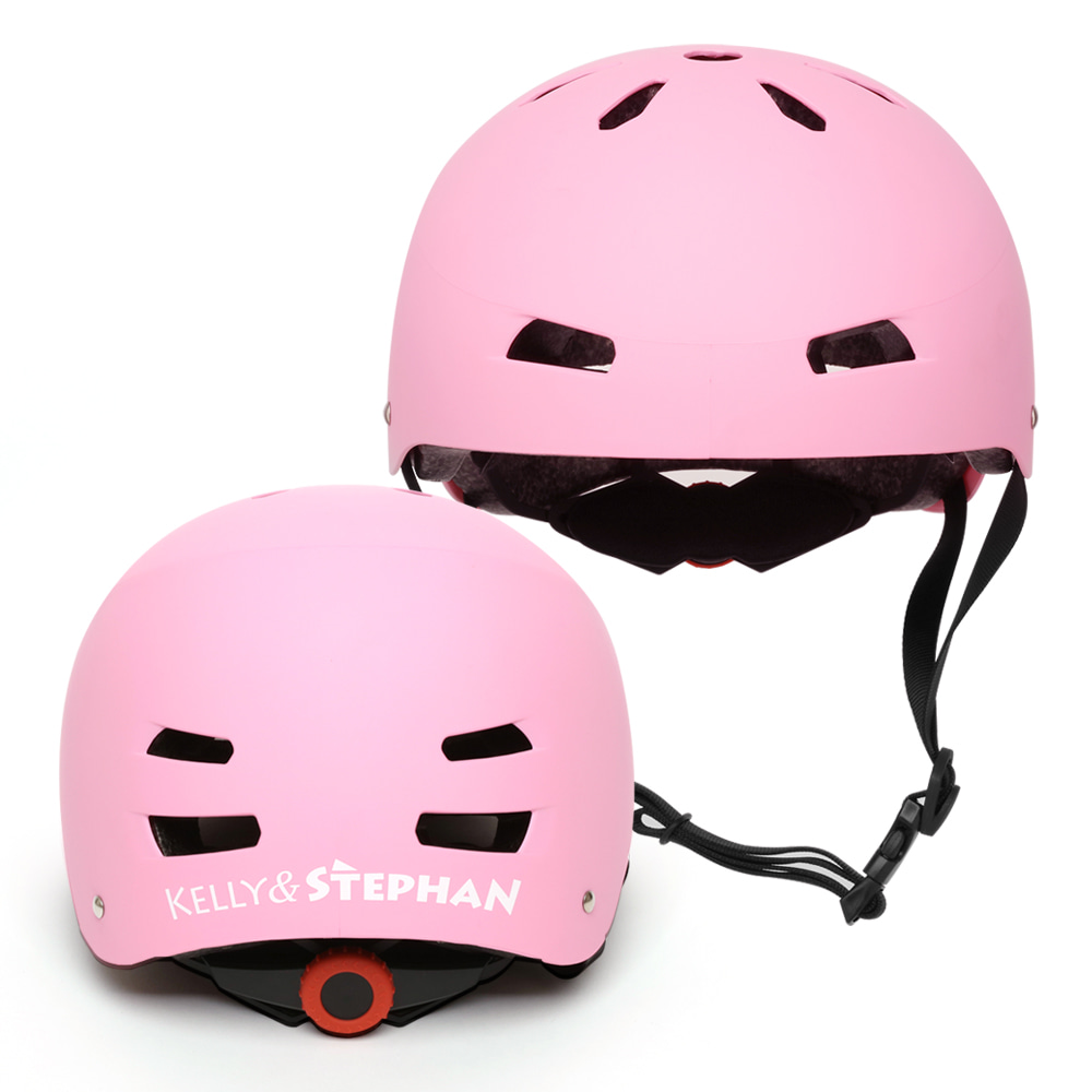 켈리앤스테판 [머리둘레조절] 세이프라이더 어린이 유아 헬멧 K134 - 핑크